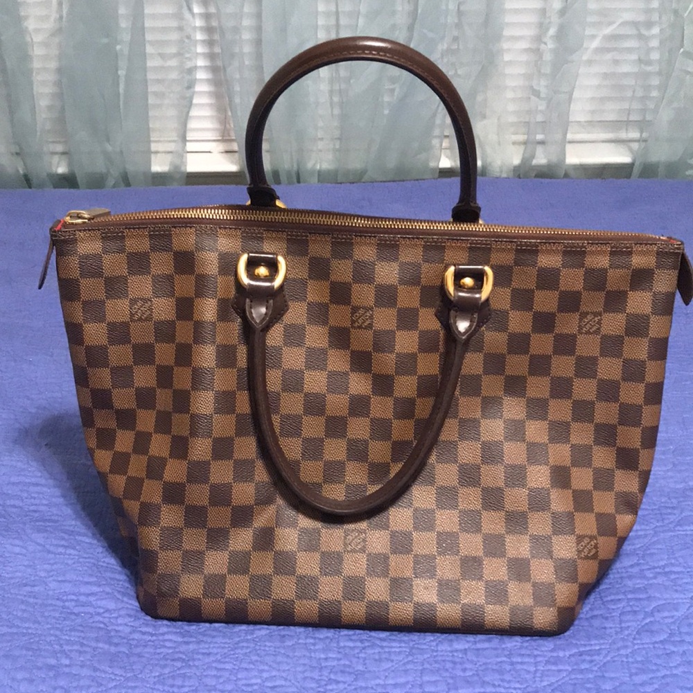 Vintage Louis Vuitton Saleya MM Damier Ebene Bag